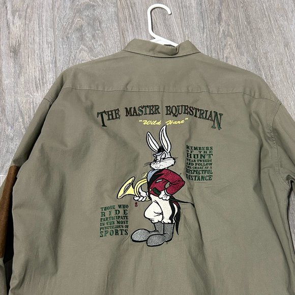 Warner Bros. Other - LIKE NEW! Men's Warner Bros. Bugs Bunny "Master Equestrian" Button Down - LARGE